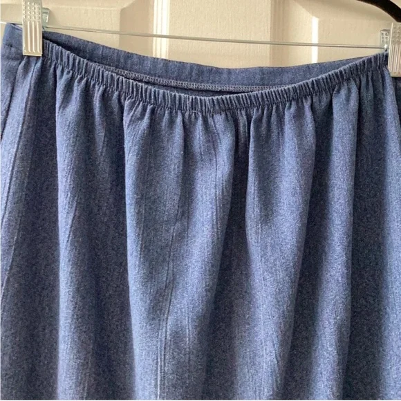 Alfred Dunner Blue Floral Maxi Skirt - Picture 3 of 6